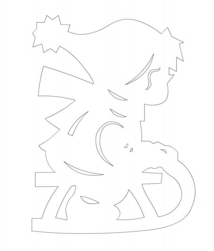 Трафареты на окна простые