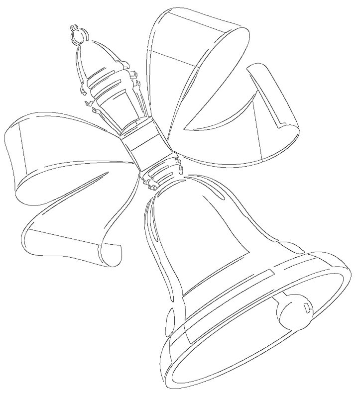 Вытынанка колокольчик на выпускной