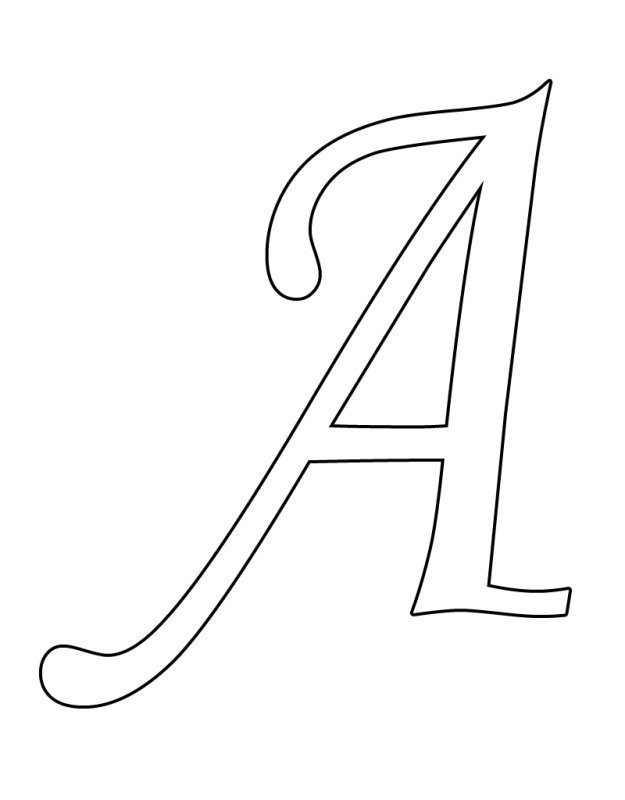 Трафарет букв