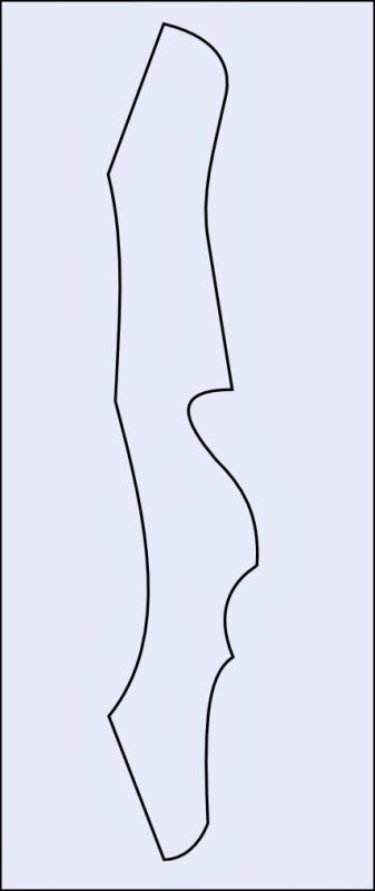 Чертеж рукояти разборного лука