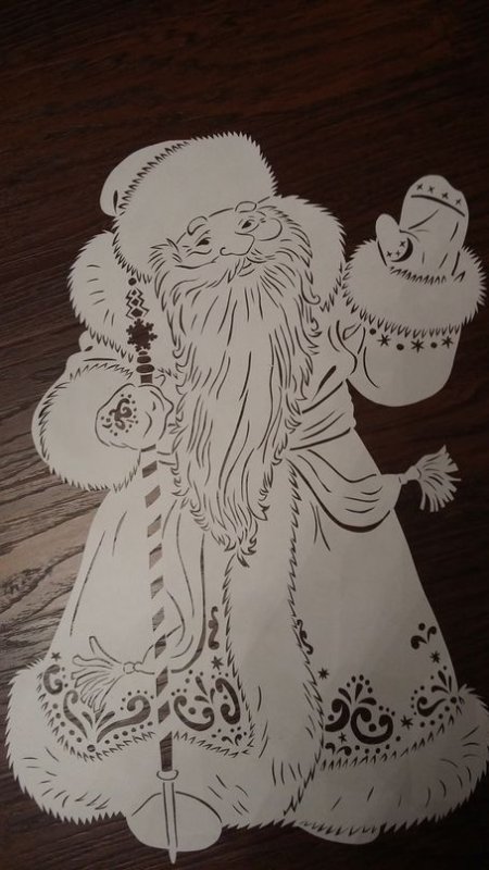 Снегурочка для вырезания