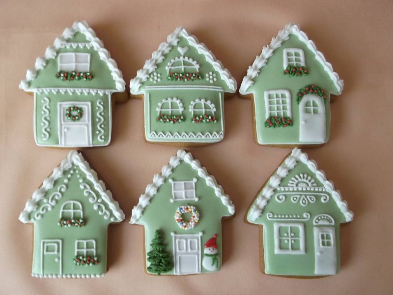 Пряник домик плоский