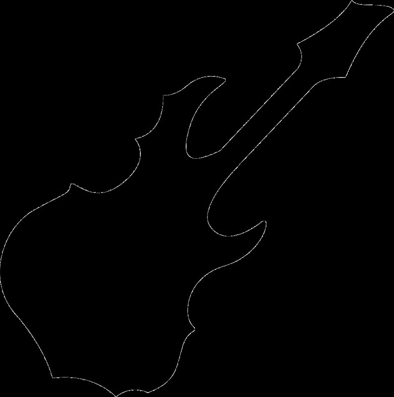 Гитара силуэт