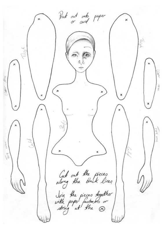 Выкройка шарнирной куклы