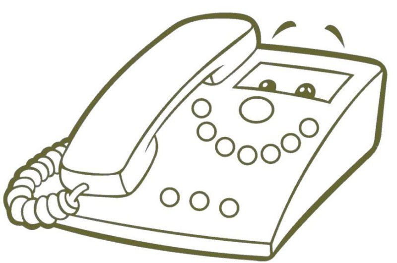 Сотовый телефон рисунок