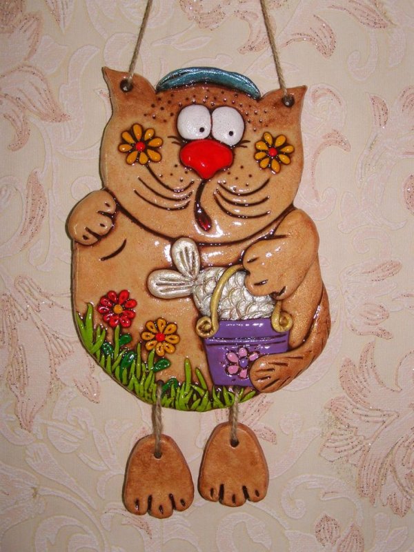 Котики из соленого теста