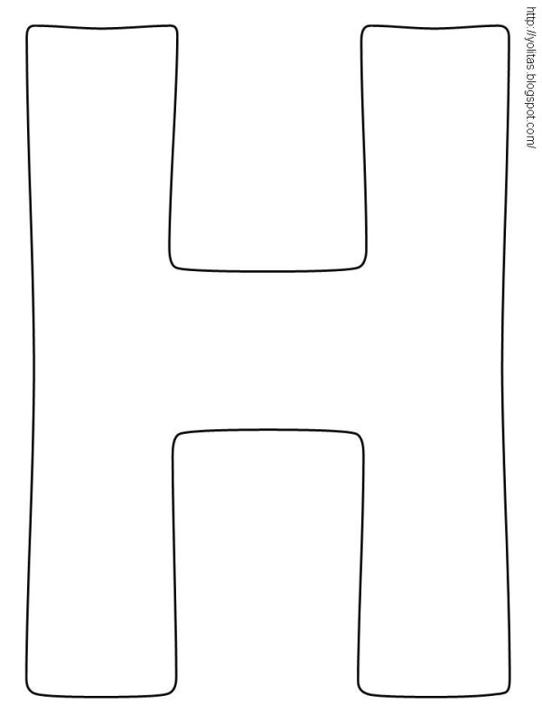 Макет буквы н