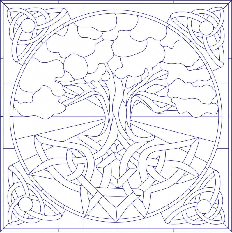 Витражный орнамент