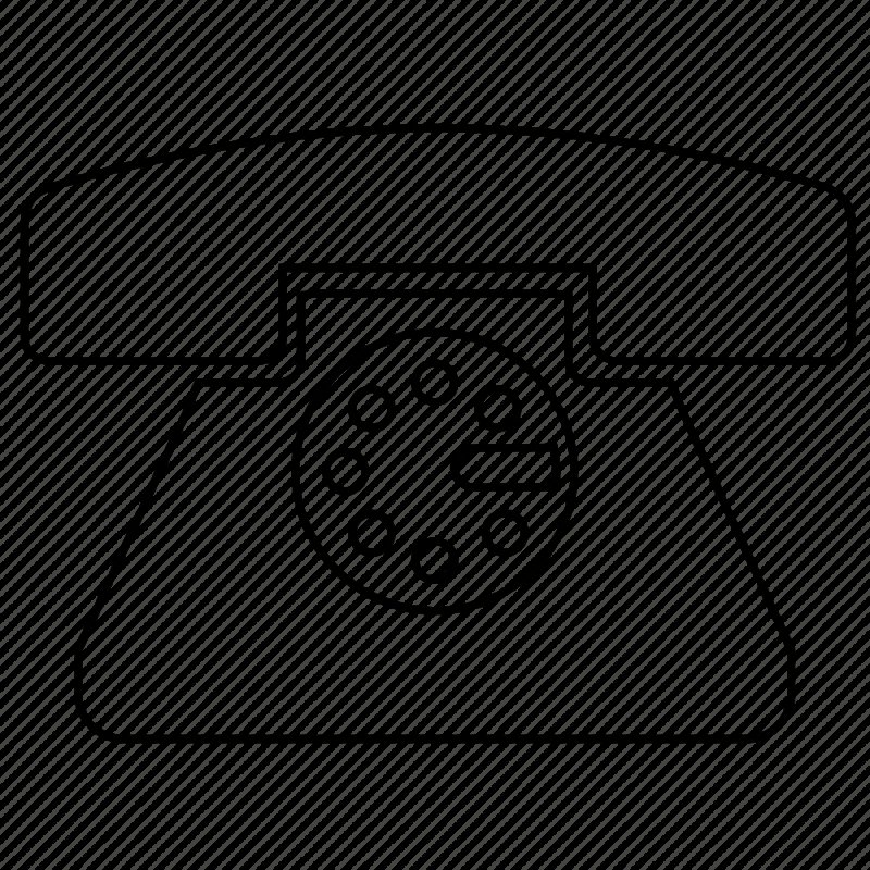 Шаблон стационарного телефона