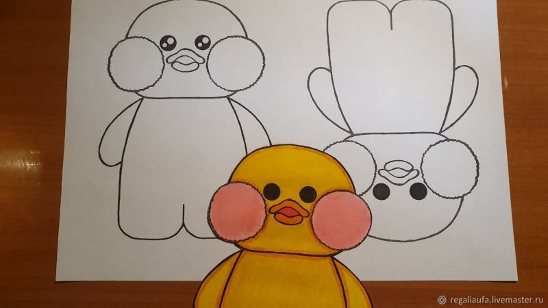 Заготовки для бумажной уточки