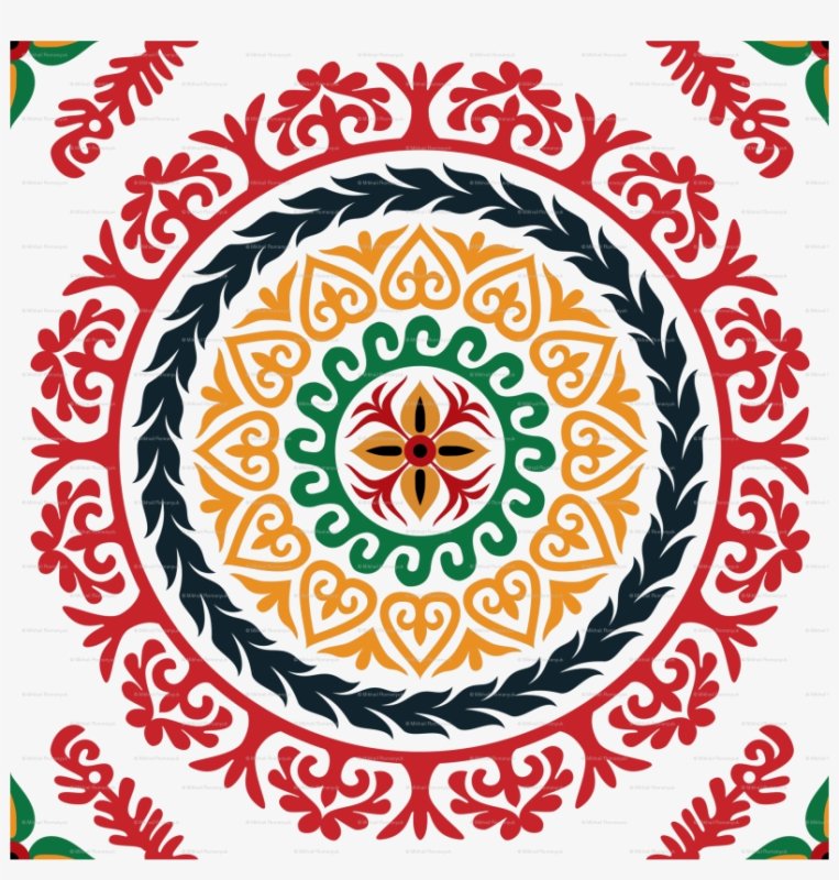 Национальный орнамент Таджикистана