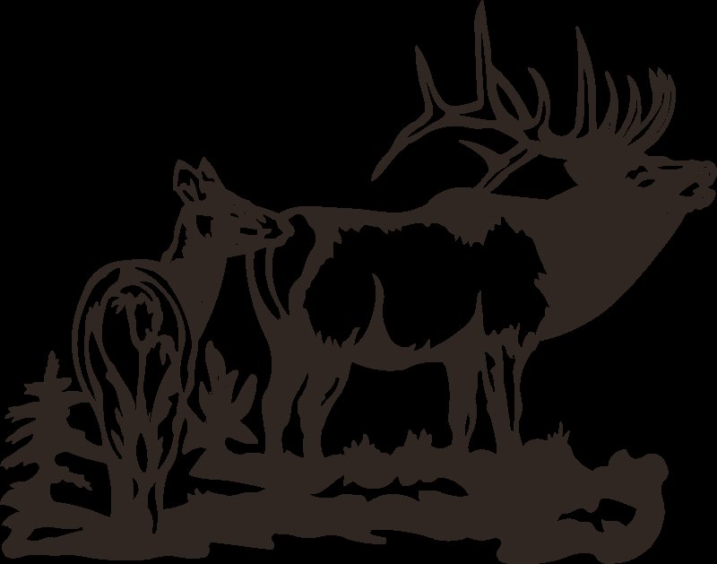 Трафареты животных на стену