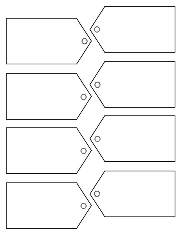 Бирка шаблон для печати
