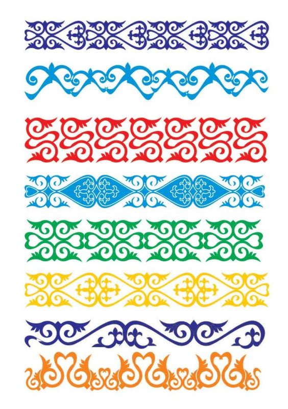 Казахский орнамент ою