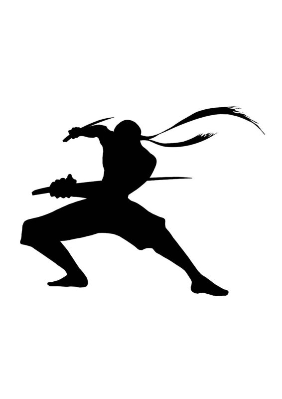 Трафарет ниндзя