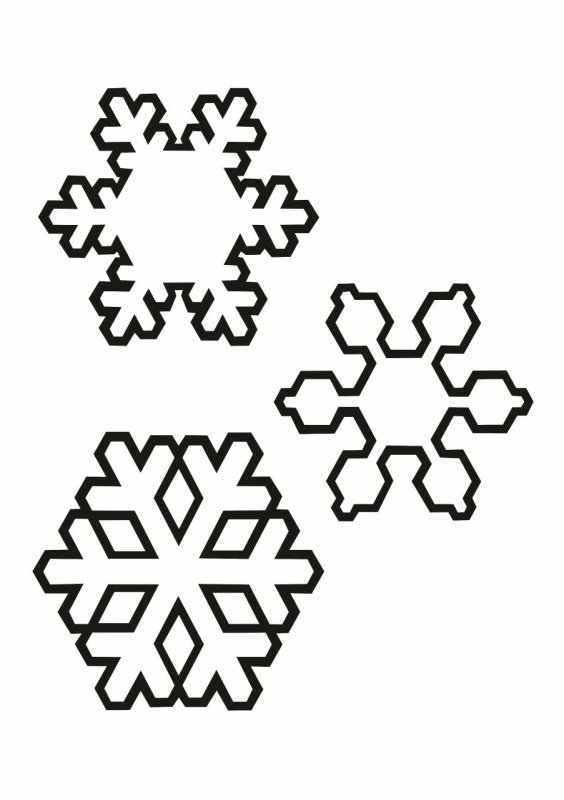 Снежинки на окна трафареты