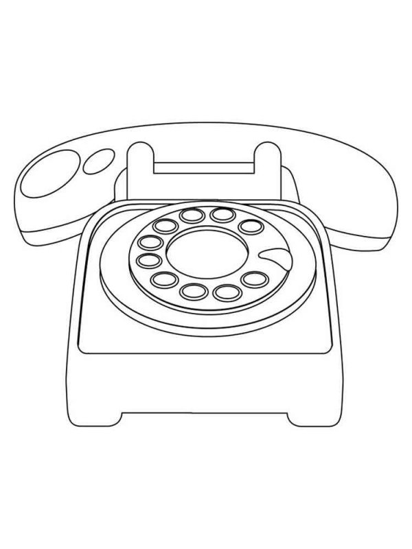 Раскраска тeлeфон