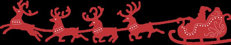 Оленья упряжка Деда Мороза