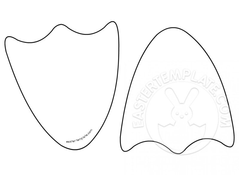 Лапа трафарет