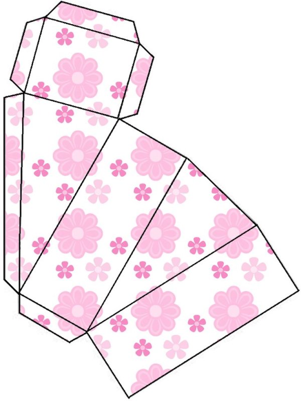 Коробка шаблон для печати