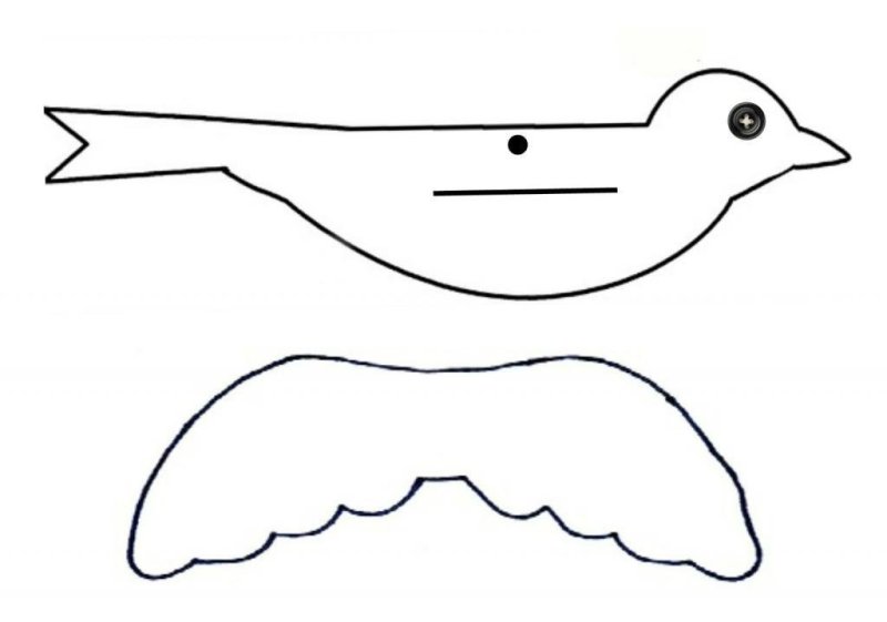 Трафареты птиц для вырезания из бумаги