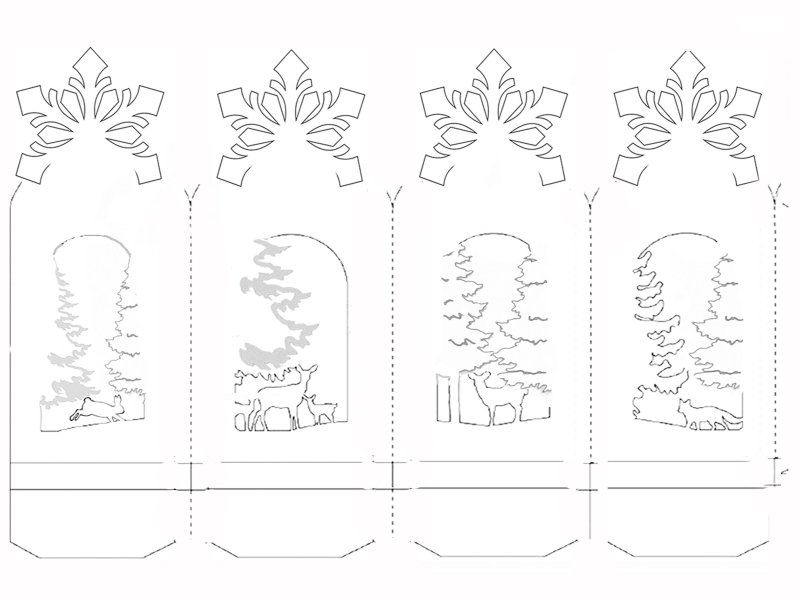 Схема новогоднего фонарика