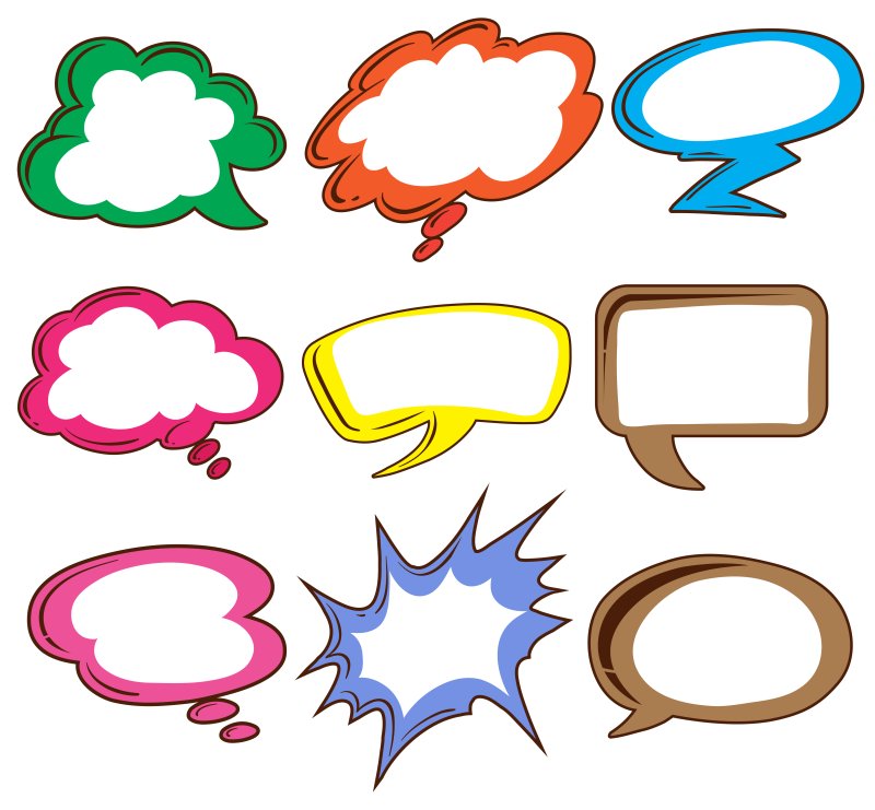 Клипарт облако для текста