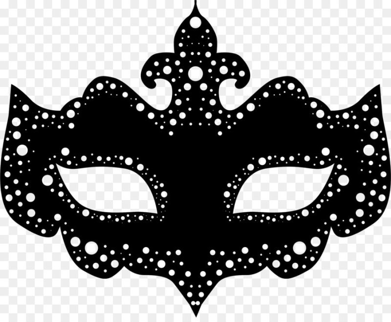 Карнавальная маска трафарет
