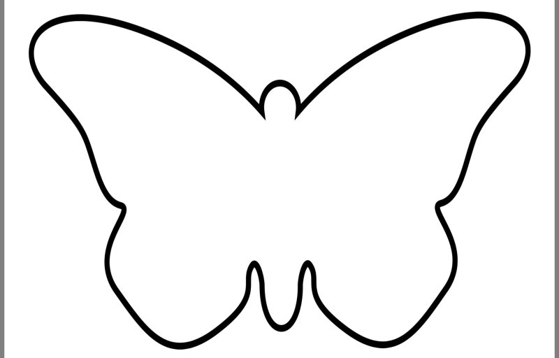 Крылья бабочки шаблон