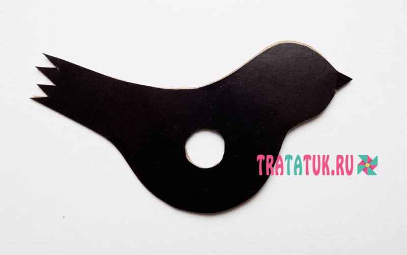 Шаблон снегиря из ниток