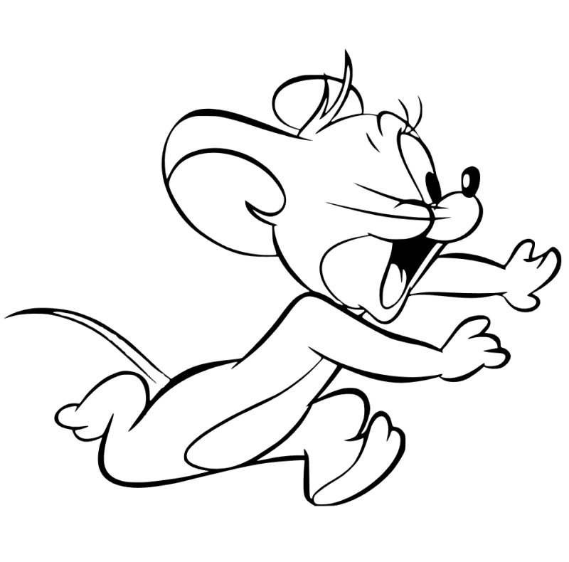 Джерри белый мышонок