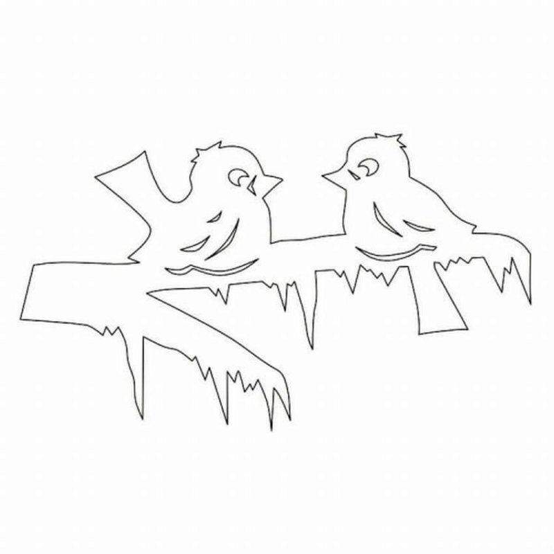 Зимние трафареты на окна