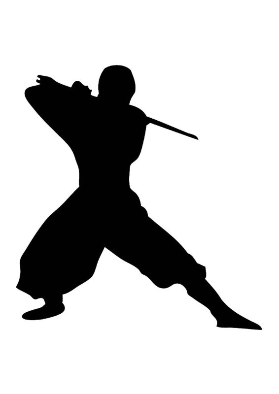 Трафарет ниндзя