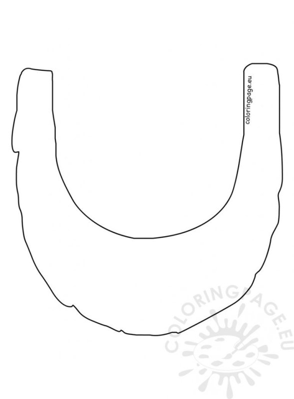 Шаблон трафарет для бороды