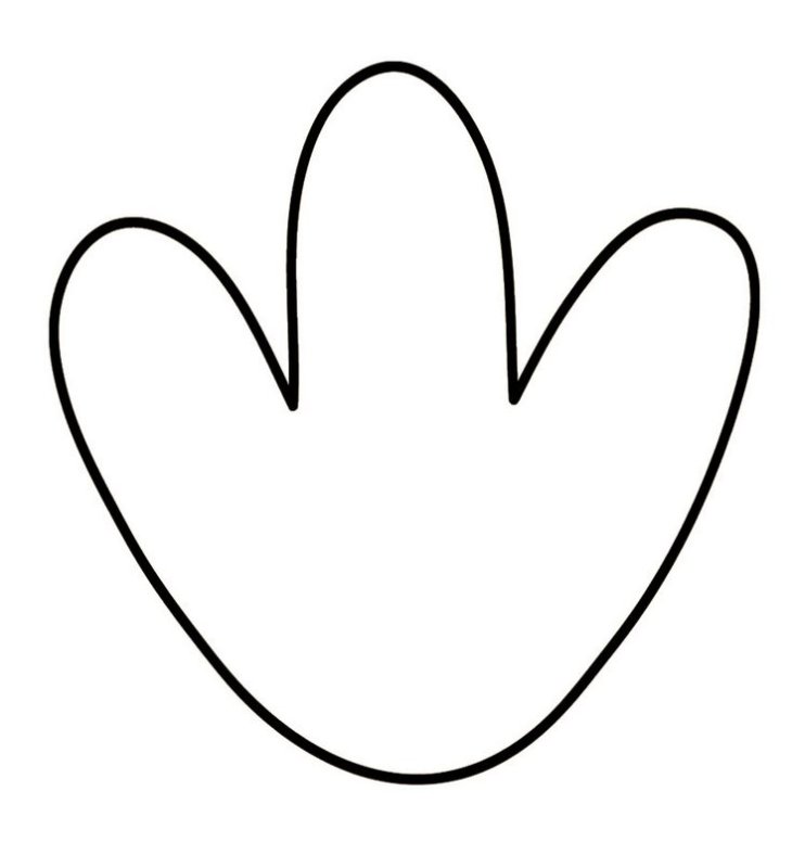 Лапка раскраска