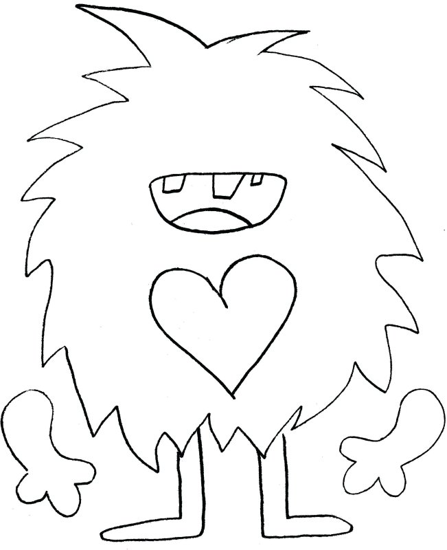 Трафарет монстрика