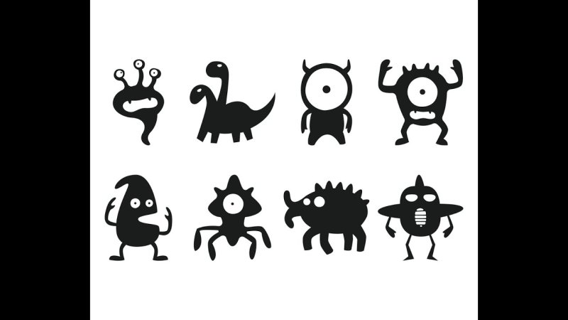 Силуэт монстра