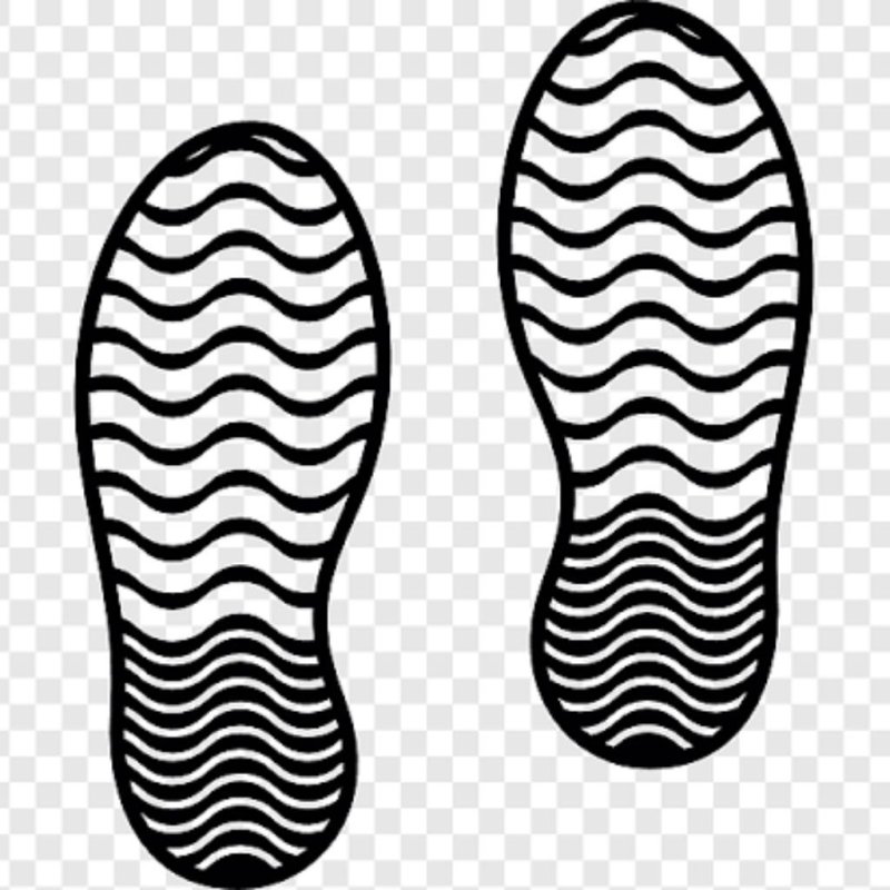 След ботинка