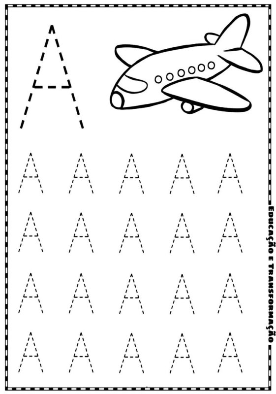 Буквы для обводки для детей