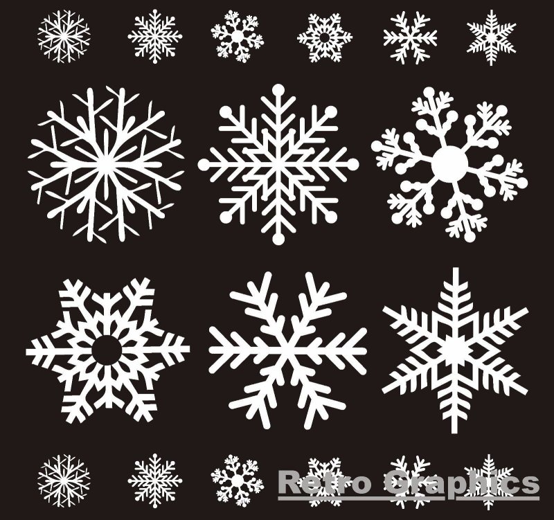 Снежинки для рисования на окне