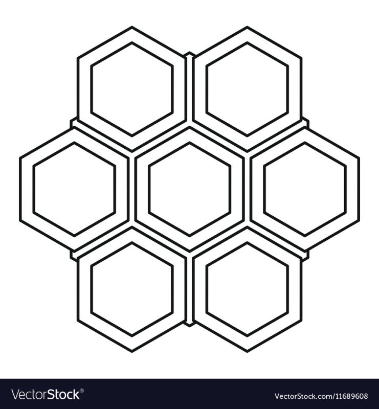 Трафарет соты для торта