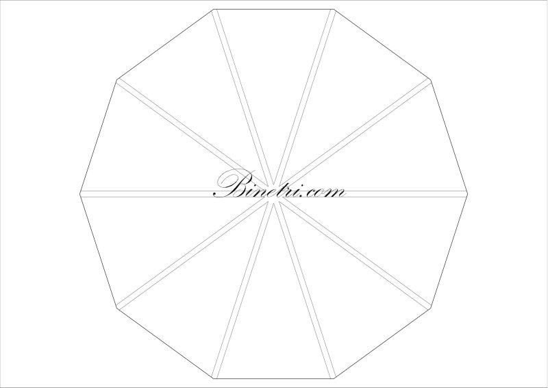 Шаблон тортика из бумаги