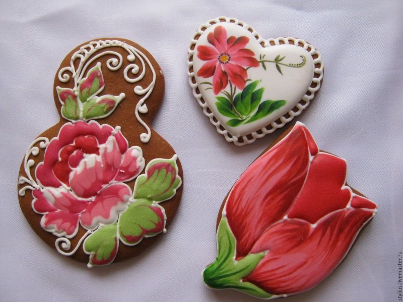 Пряники цветы