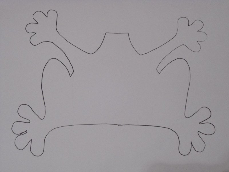 Лапы лягушки из фетра