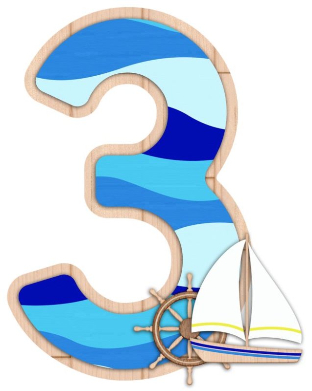 Цифры в морской тематике