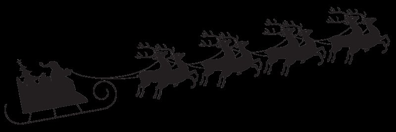 Олени с санями