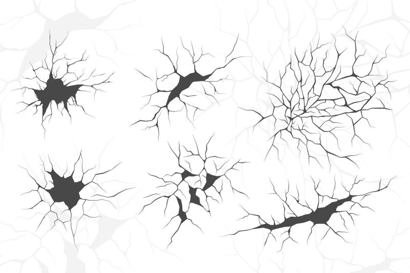 Трафарет трещины