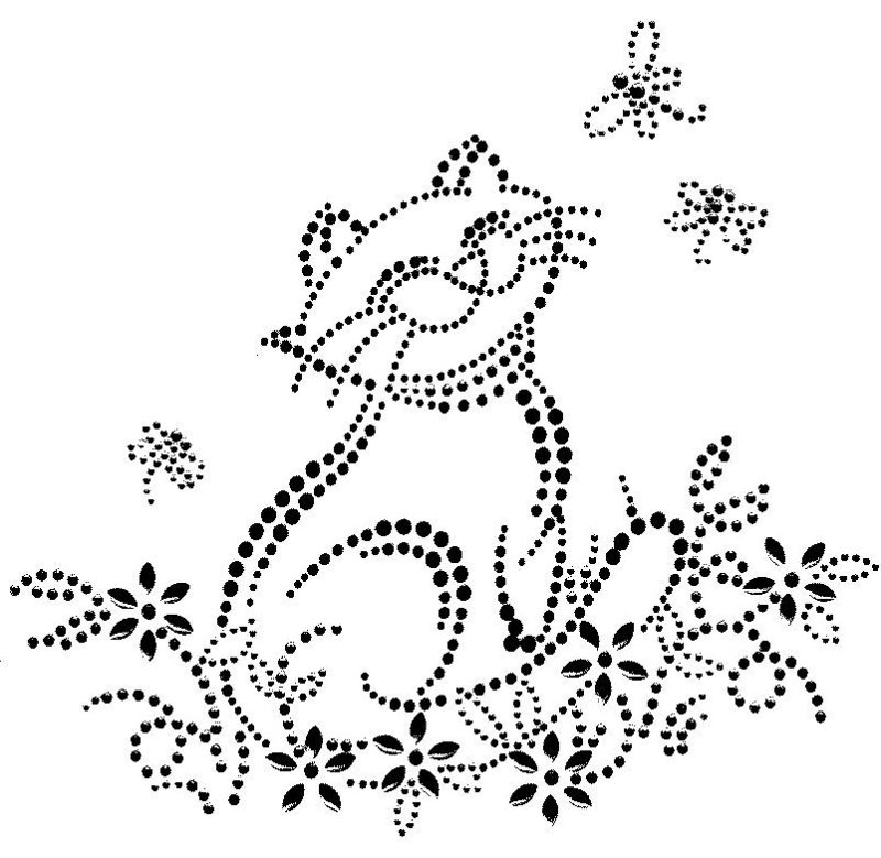 Трафареты для точечной росписи контурами