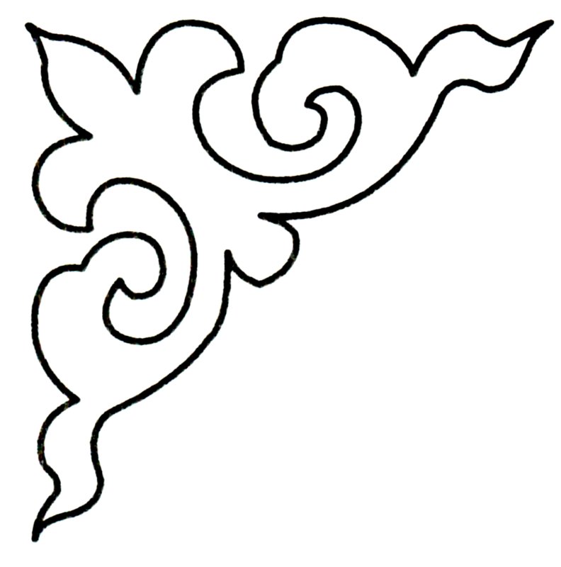 Казахский растительный орнамент