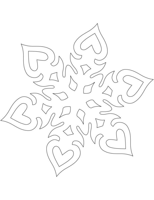 Новогодние вытанки снежинки